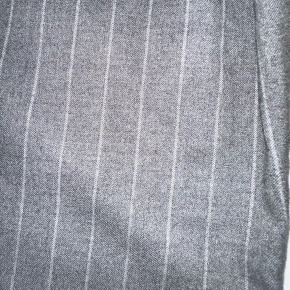 Banana Republic Women's Grey With White Stripe Tie Waist Cropped Pant Size 6 - Picture 11 of 11